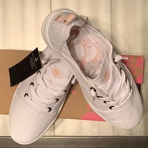 Roxy Libbie Sneakers, White, New With Tags, US 7.5